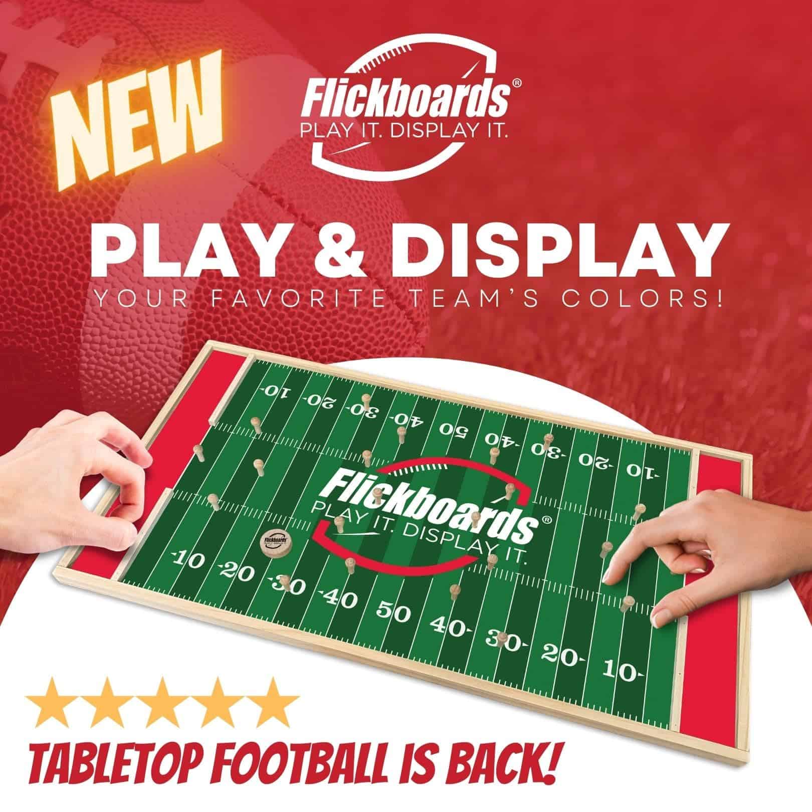 Juego de Mesa de Fútbol de Tablero de Madera Flickboards - - Imagen 3