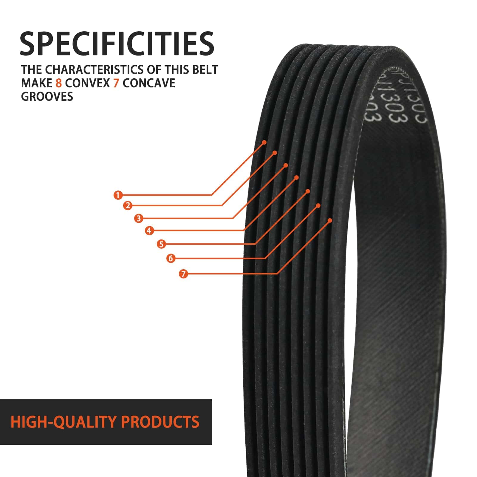 Correa Compatible W10388418 W10116215 para Lavadora - Imagen 4