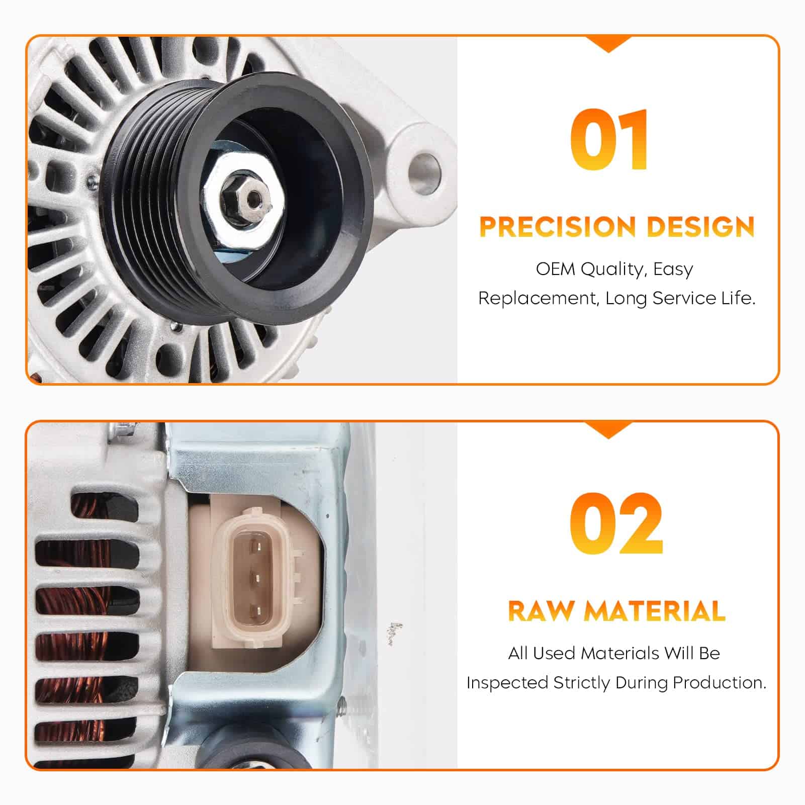 Alternador para Toyota Camry & Solara 2.4L 2002-2003, RAV4 - Imagen 5