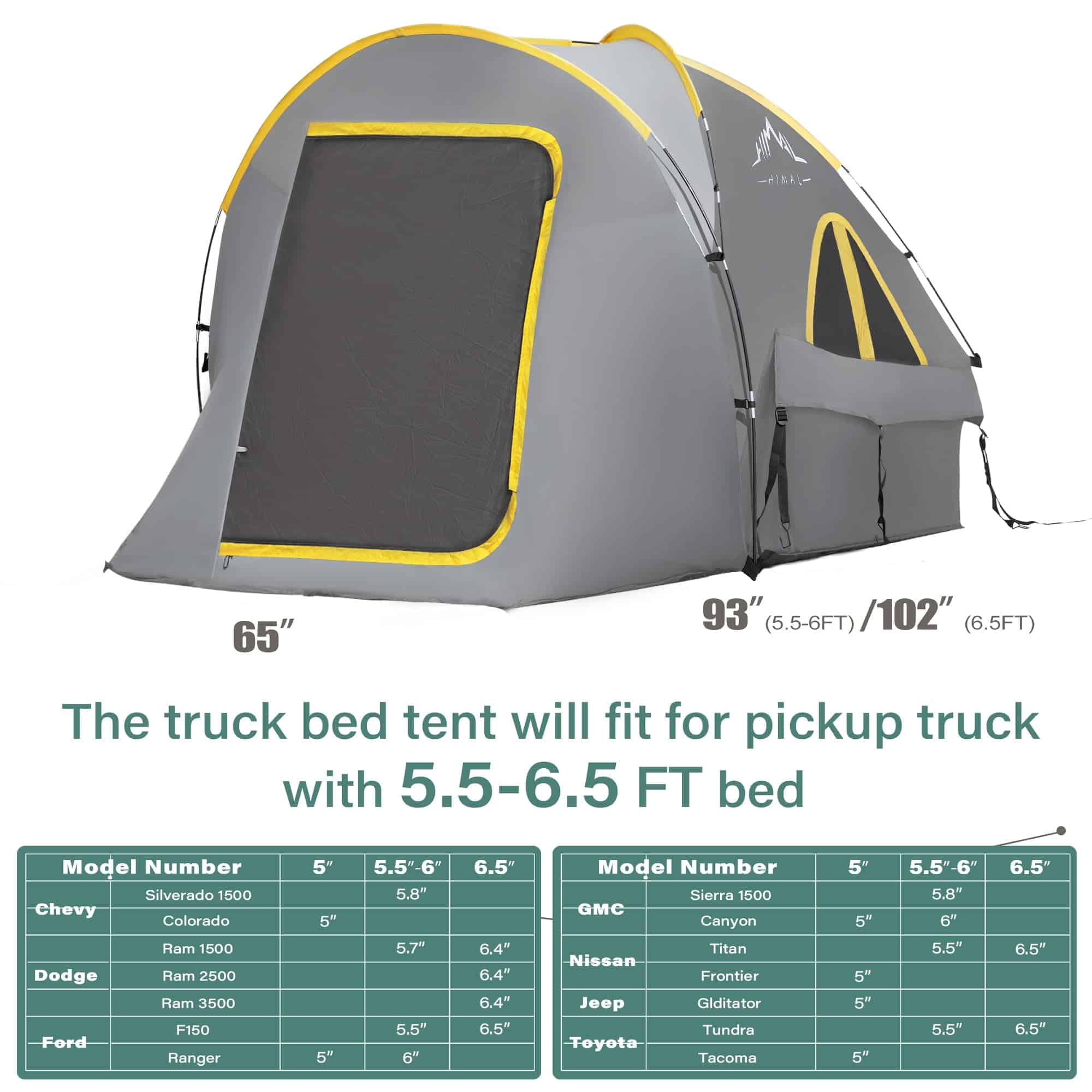 Tienda de campaña para camioneta GoHimal, impermeable - Imagen 3