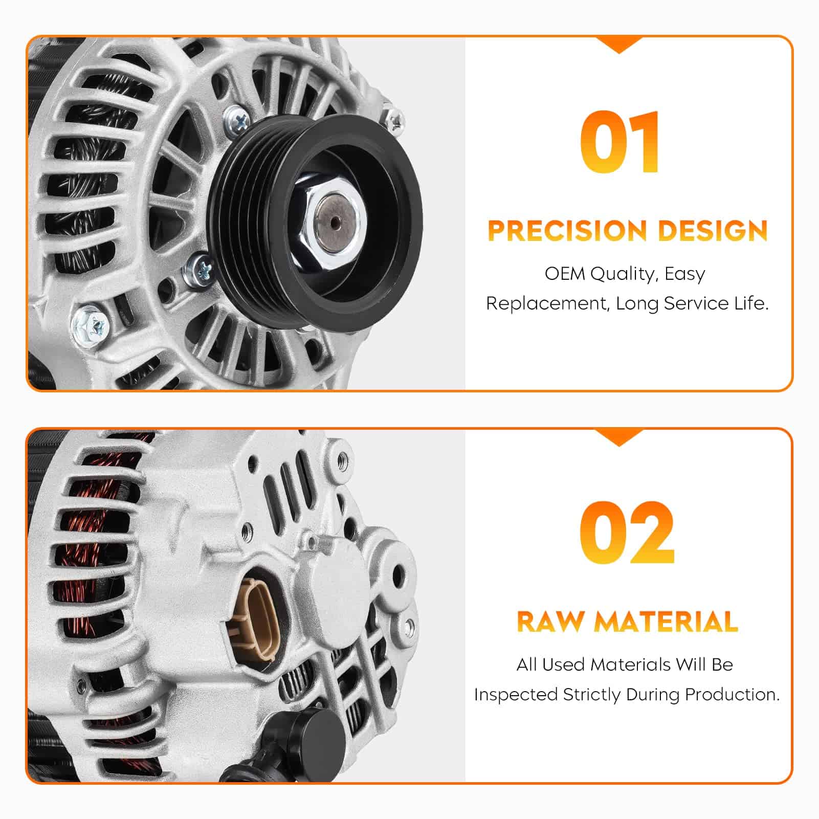 Alternador para Chevy Tracker 1999-2003 & Suzuki Vitara L4 - Imagen 5