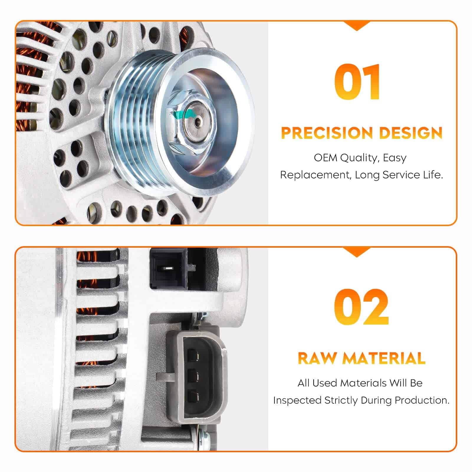 Nuevo Alternador para Ranger 96-05, para F150 97-02, - Imagen 5