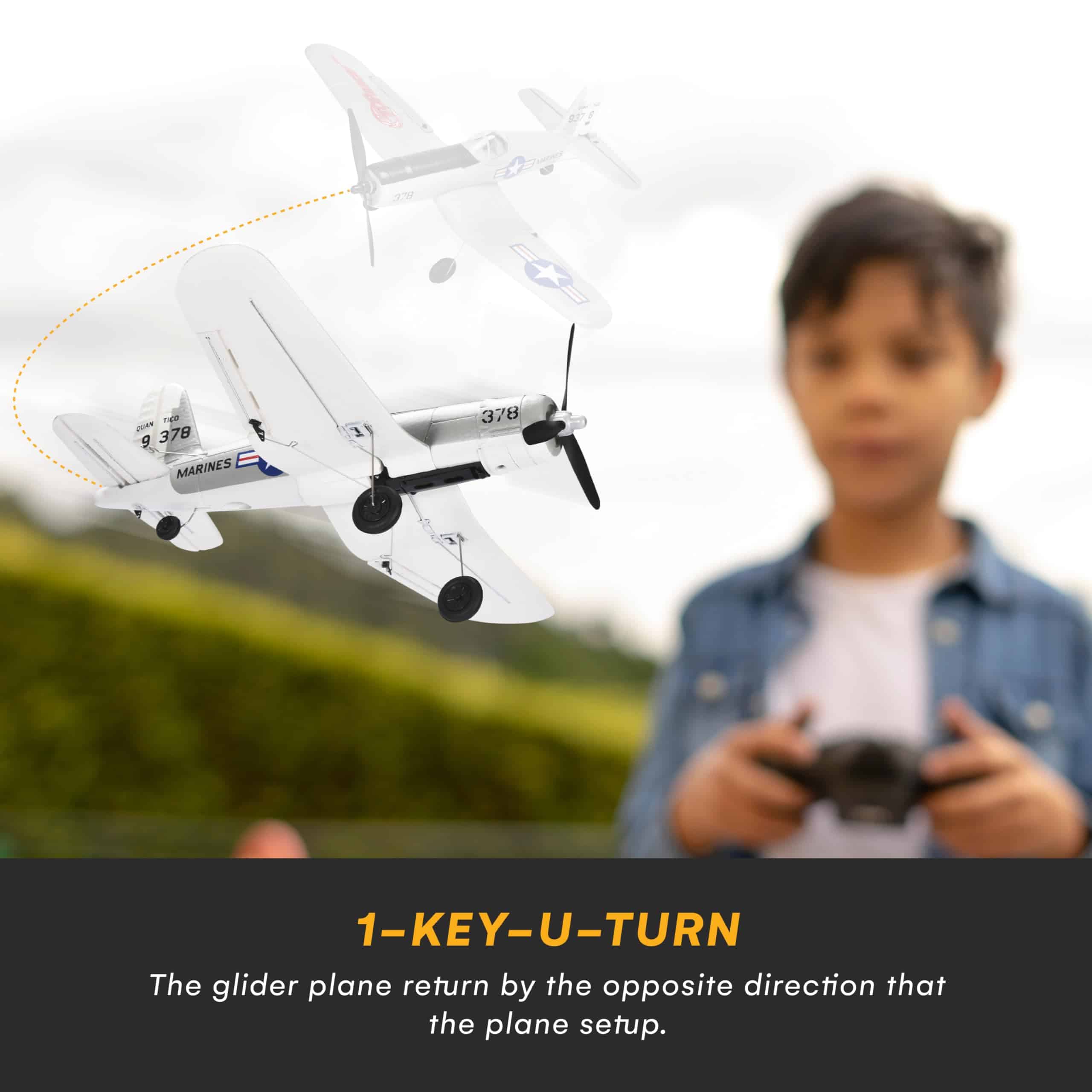 Avión Militar de 4 Canales - Versión Gris - Listo para - Imagen 7