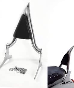 Respaldo para pasajero y cojín trasero cromado compatible