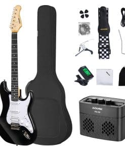 Kit de guitarra eléctrica AODSK para principiantes de 39