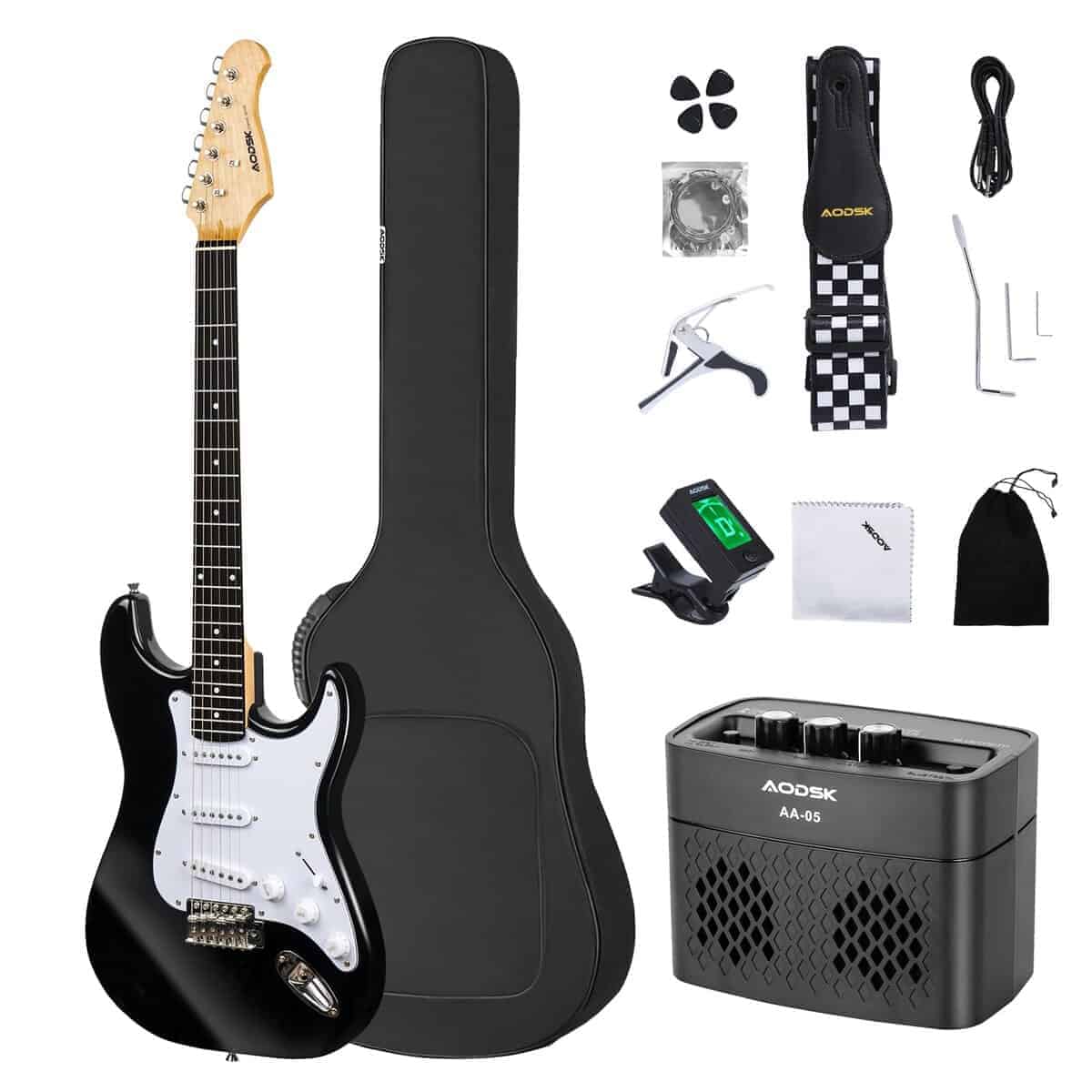 Guitarra Eléctrica AODSK con Amplificador Kit para