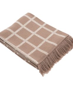 Manta de Lana de Merino Irlandesa SAOL - Patrón a Cuadros -