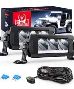 Barra de Luz LED Nilight de 5.3 Pulgadas de una Fila 2PCS