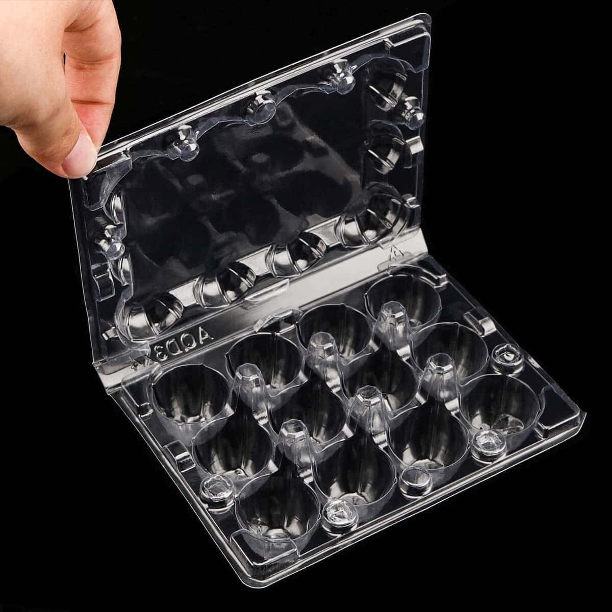 TAICHEUT 70 Pack 12 Grid Quail Egg Cartons, Quail Mini Egg - Imagen 6