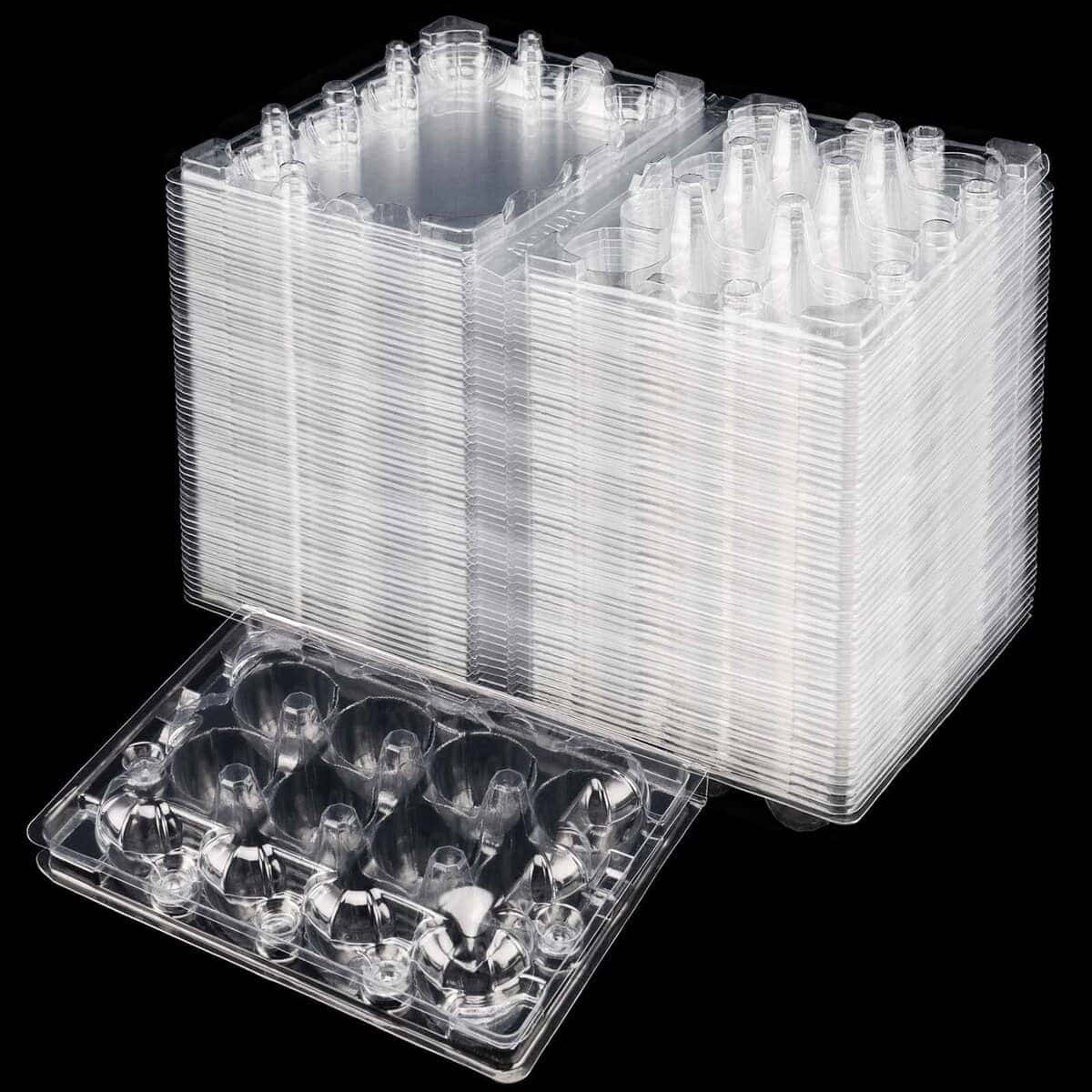 TAICHEUT 70 Pack 12 Grid Quail Egg Cartons, Quail Mini Egg