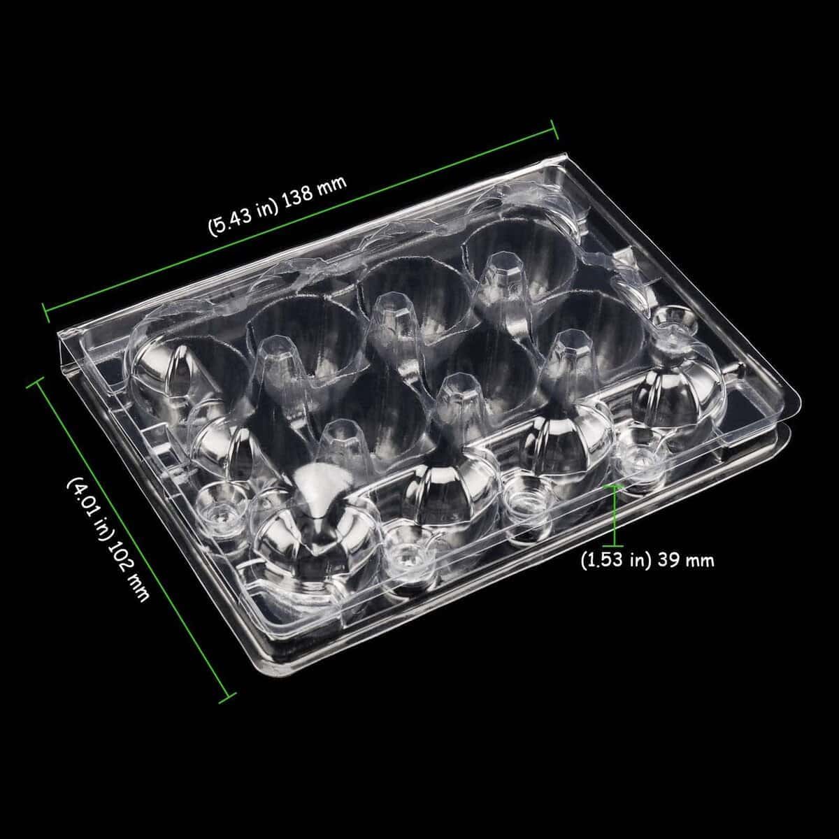 TAICHEUT 70 Pack 12 Grid Quail Egg Cartons, Quail Mini Egg - Imagen 3