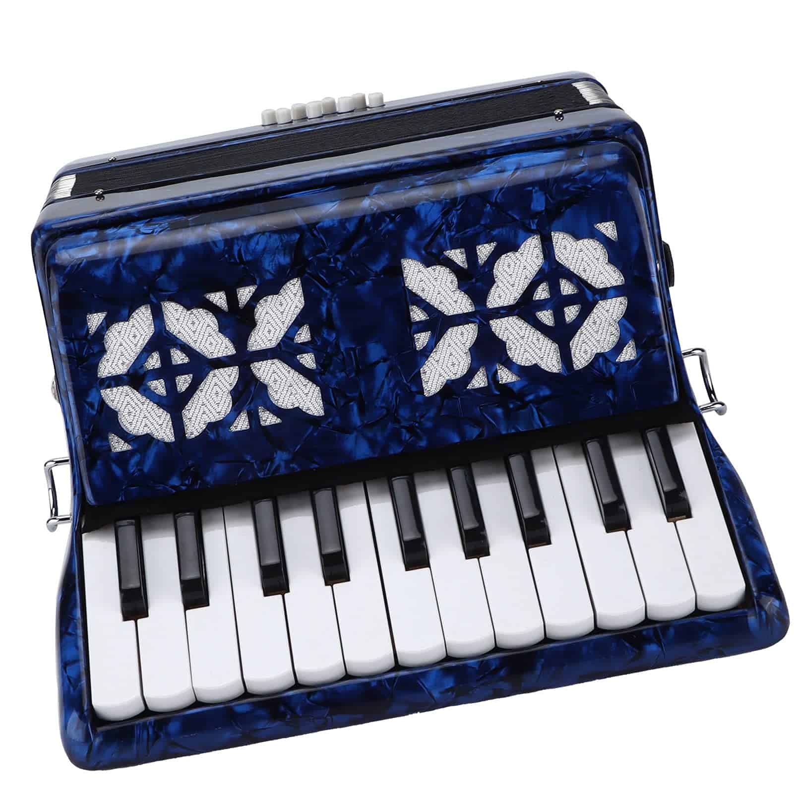 Acordeón, 22 Teclas 8 Bajos Acordeón de Piano con Correas - Imagen 9