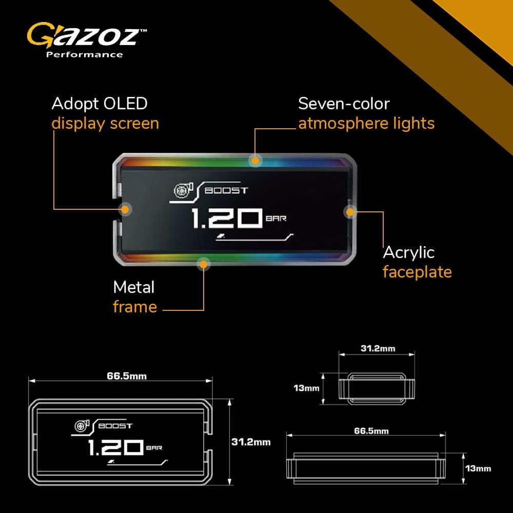 Medidor digital OBD2 Gazoz Performance 10-en-1 D-Meter 2 - - Imagen 5