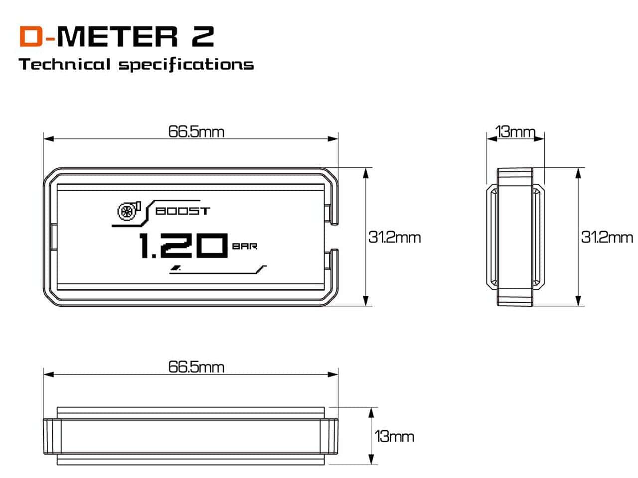 Medidor digital OBD2 Gazoz Performance 10-en-1 D-Meter 2 - - Imagen 8