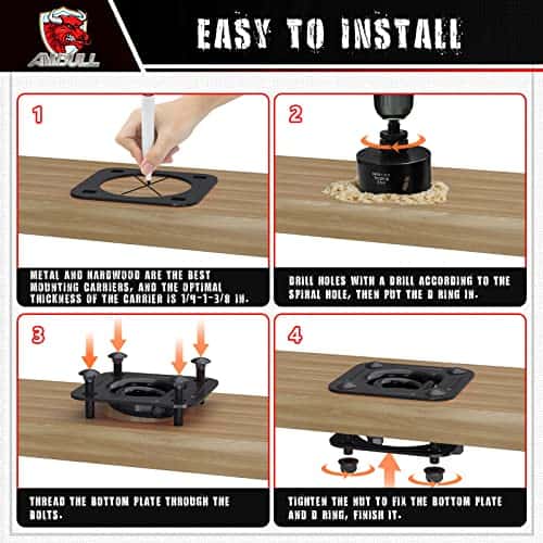 AMBULL Anclajes de amarre en forma de D de 1/2" y sierra - Imagen 5