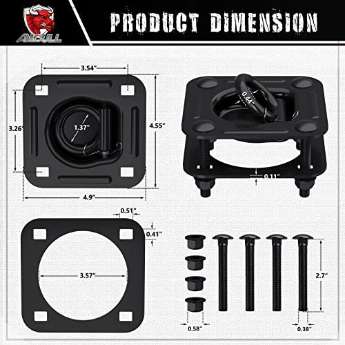 AMBULL Anclajes de amarre en forma de D de 1/2" y sierra - Imagen 3