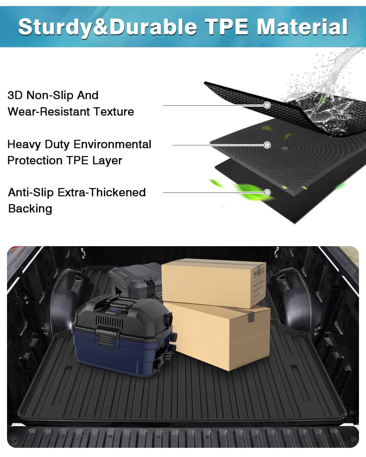 Tapete para cama de camioneta Mixsuper para Toyota Tundra - Imagen 5