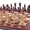 Hermoso Juego de Ajedrez de Madera Hecho a Mano -Marrón