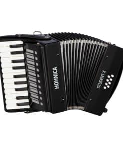 Acordeón Piano Hohner de 30 Teclas para Estudiantes (Negro)