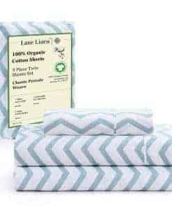 Juego de Sábanas Gemelas Lane Linen 100% Algodón Orgánico,