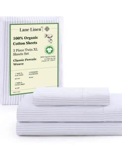 Juego de sábanas LANE LINEN 100% algodón orgánico Twin XL 3