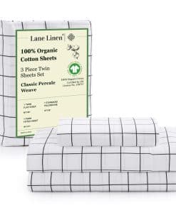 Juego de Sábanas Twin LANE LINEN, Sábanas de Algodón