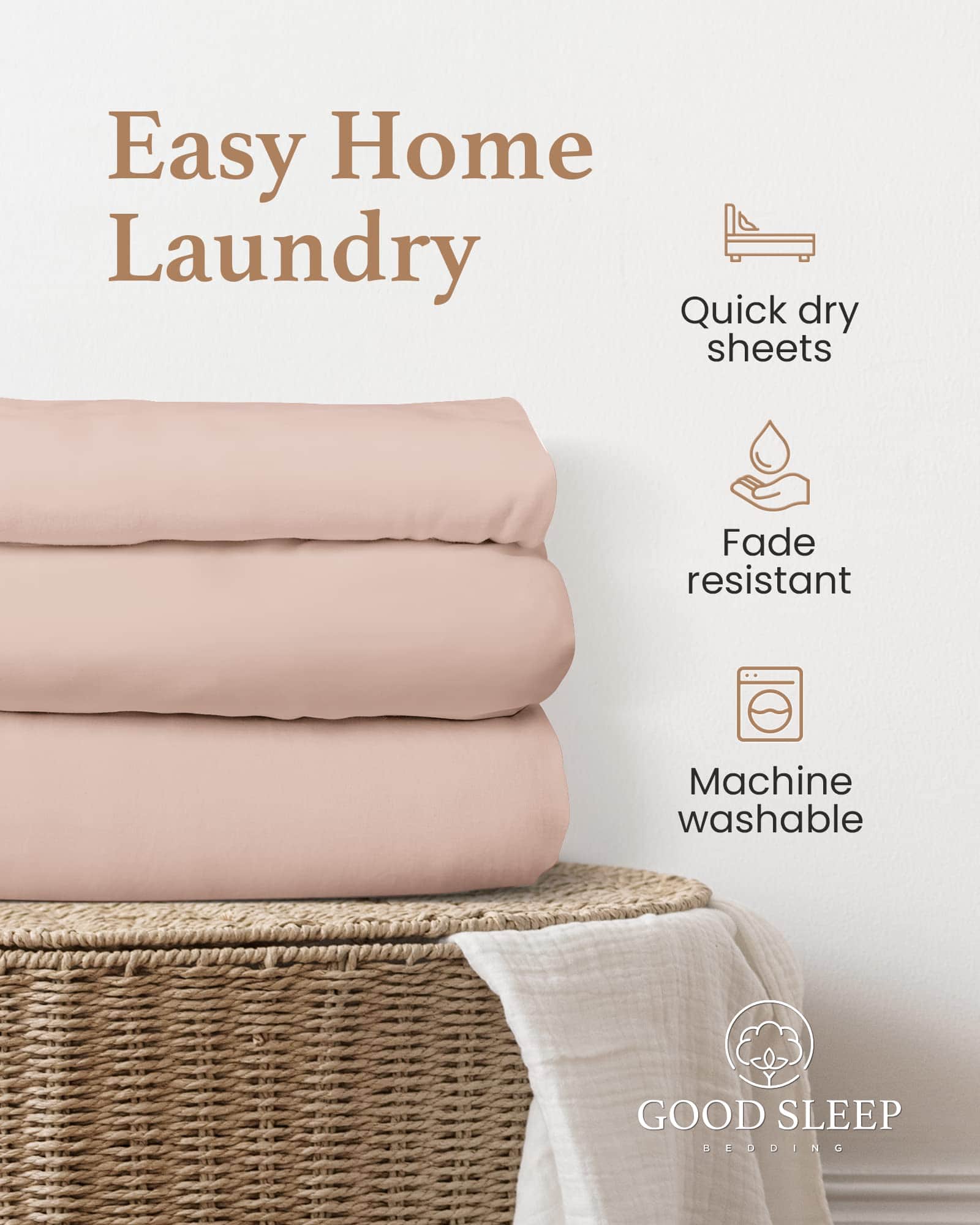 Juego de sábanas ajustables XL Twin de Good Sleep Bedding - - Imagen 7