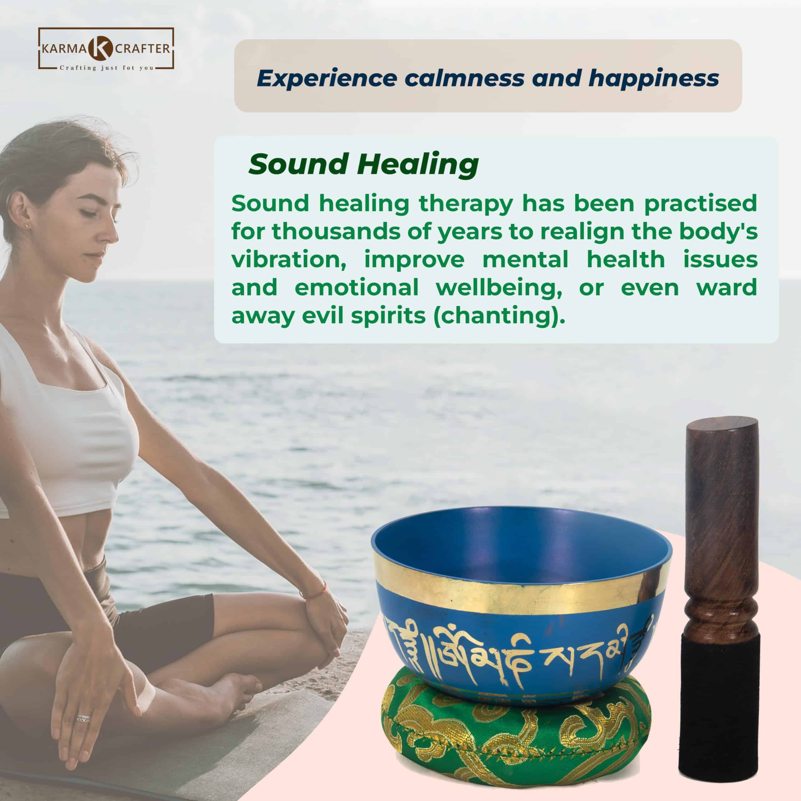 Cuenco tibetano auténtico de Karma Crafter de los 7 - Imagen 8