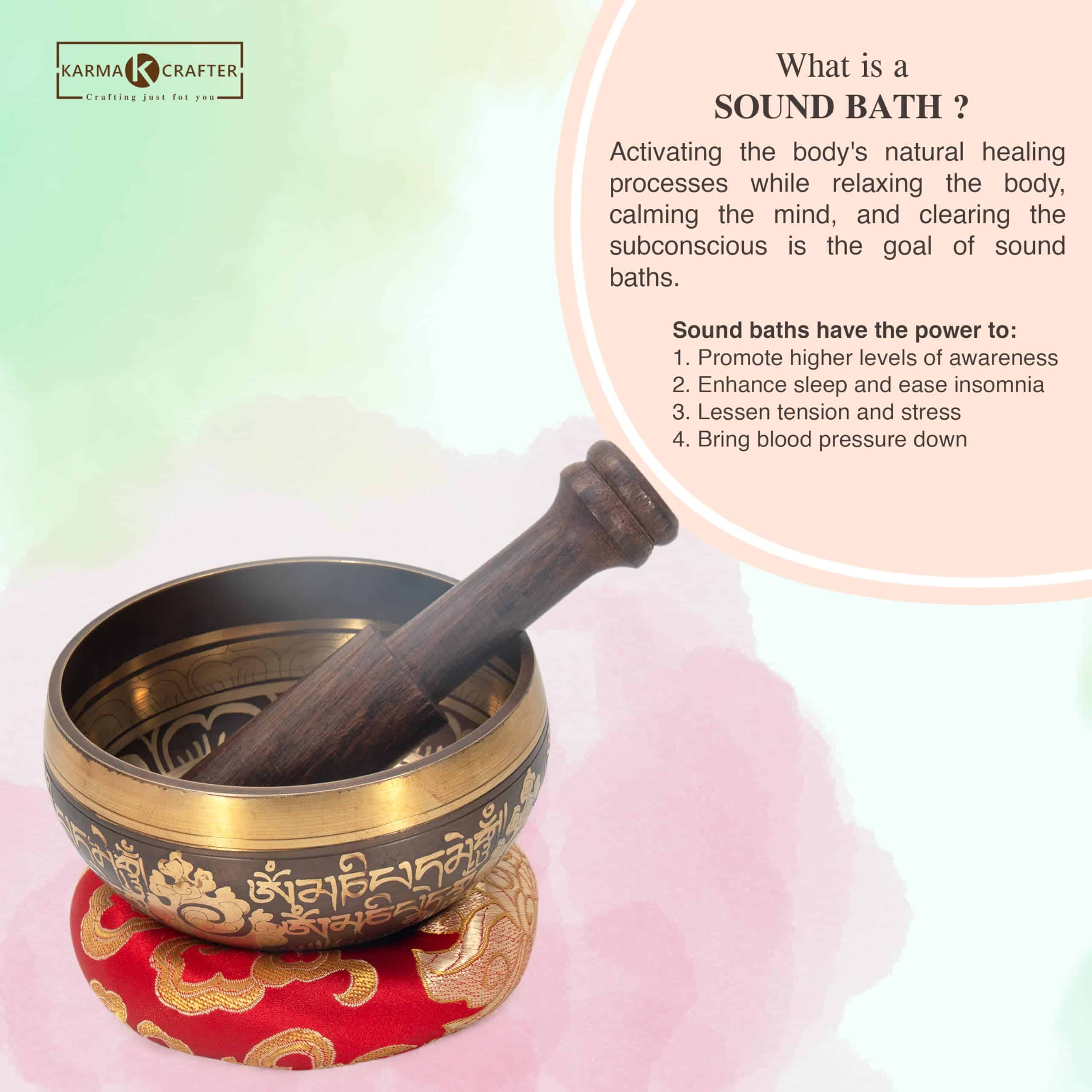 Cuenco Tibetano Auténtico Karma Crafter de 7 Planetas, - Imagen 4