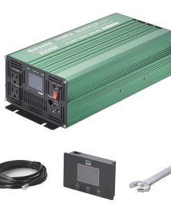 Inversor de Corriente Svlseiia 2000W Onda Pura DC 12v a AC