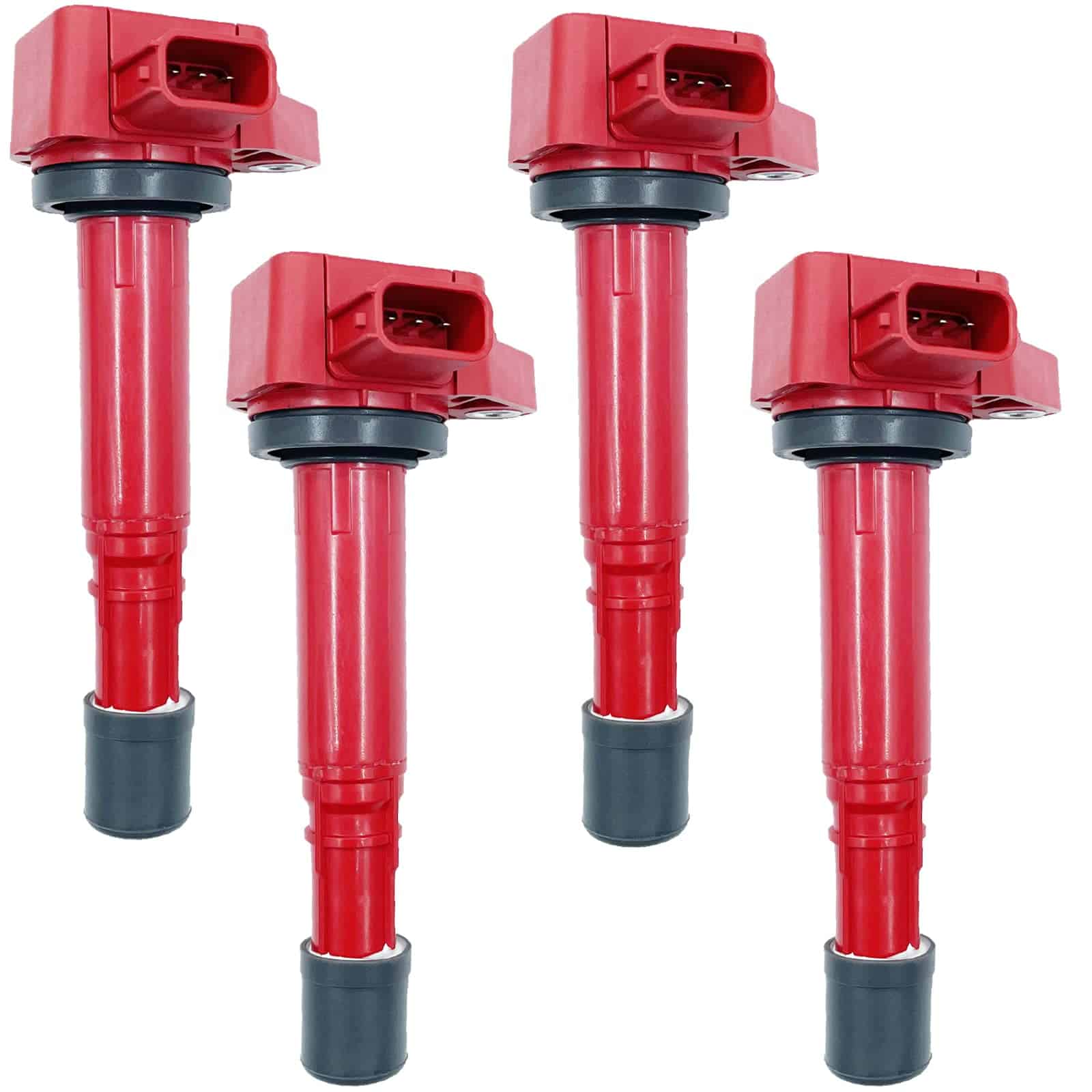 CONJUNTO DE 4 BOBINAS DE ENCENDIDO ROJO DE ALTA ENERGÍA HLZ