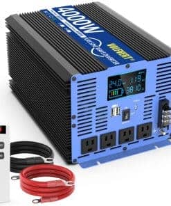 Inversor de Corriente Onda Sinusoidal Pura de 24V 4000