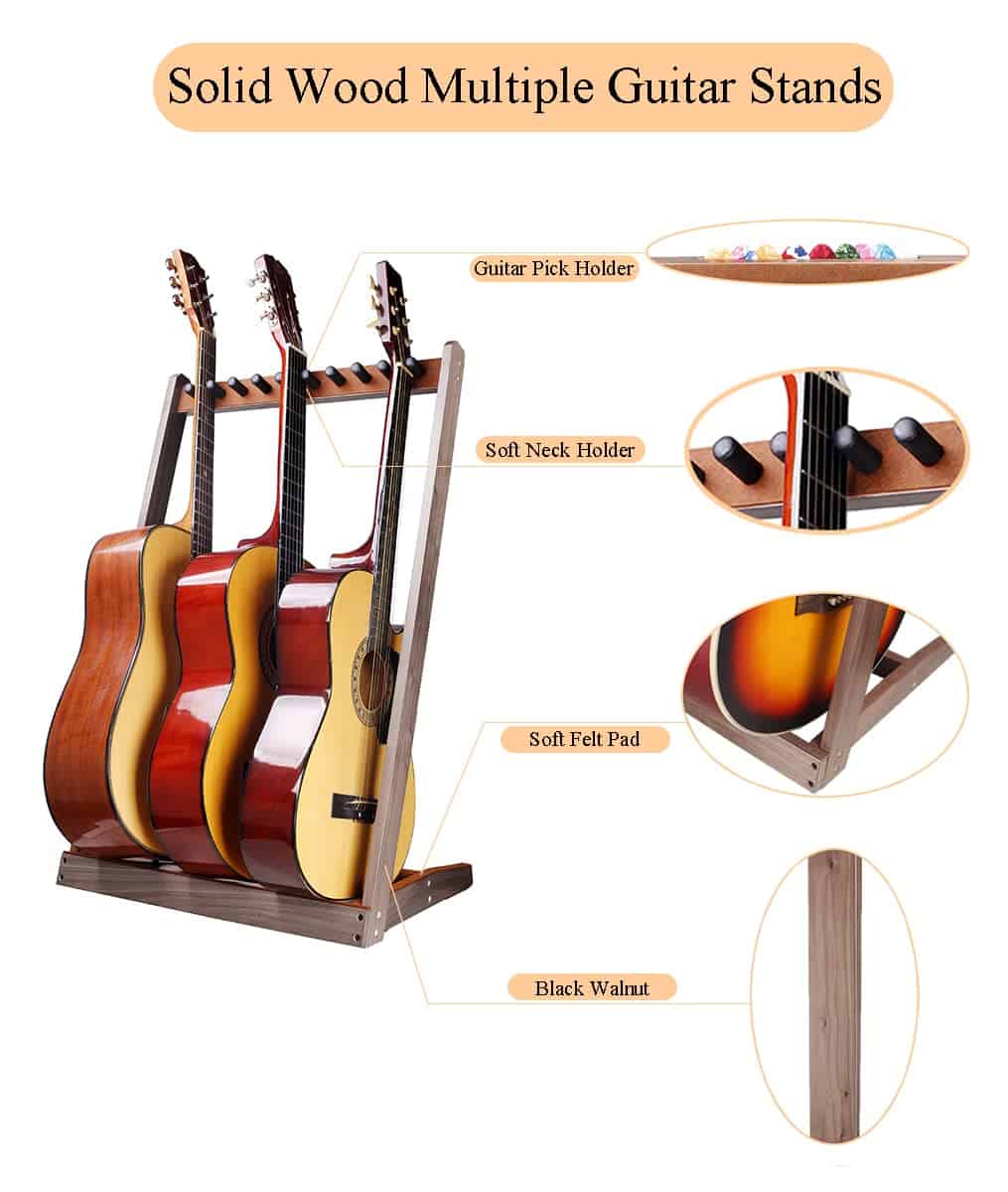 Soporte de guitarra HilerPunk, Soporte de guitarra múltiple - Imagen 3