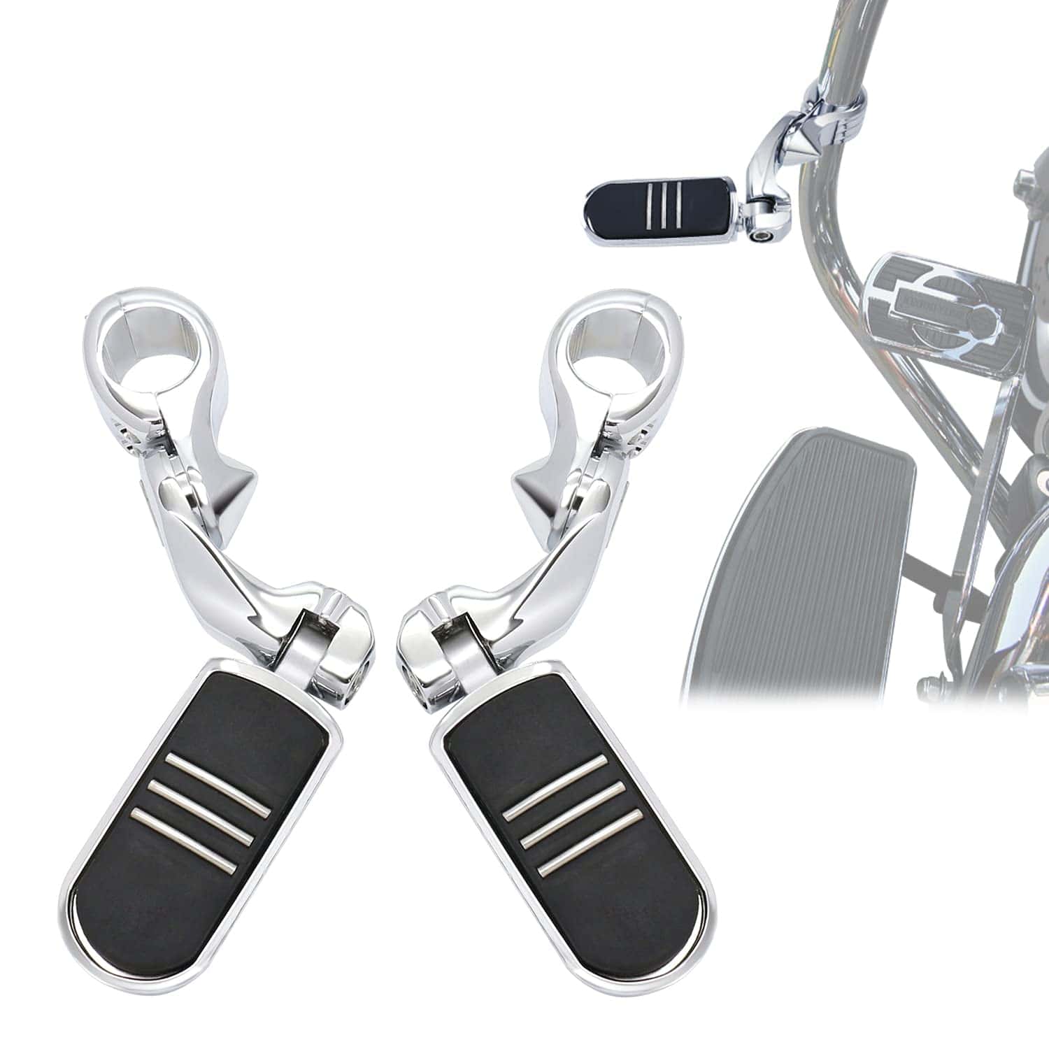 VASTMT 1.25" Pies de Carretera de Motocicleta, Pies de