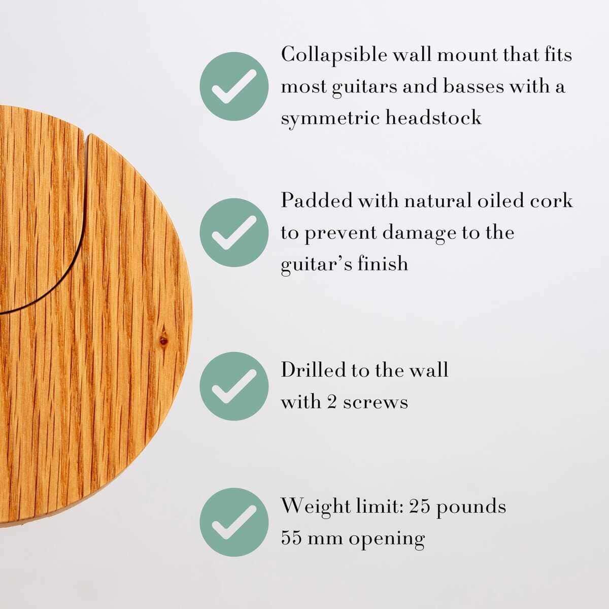 Colgador de Guitarra Plegable y Soporte de Pared para - Imagen 4