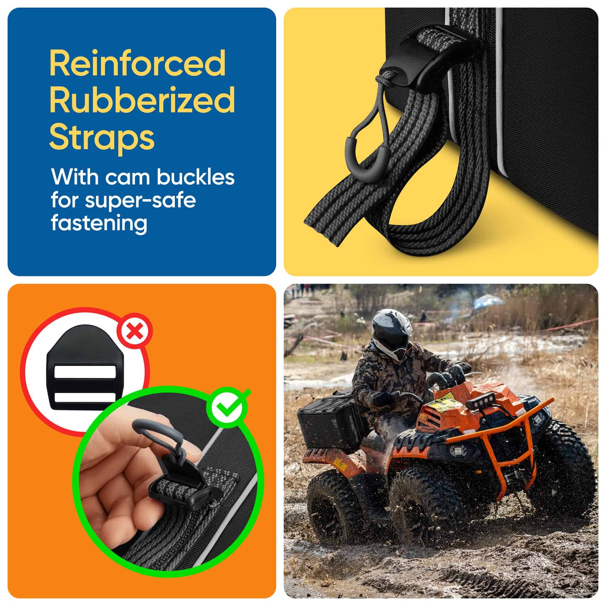 Rhino BagMate Multi-Purpose ATV Storage Bag Set | Cajas - Imagen 6