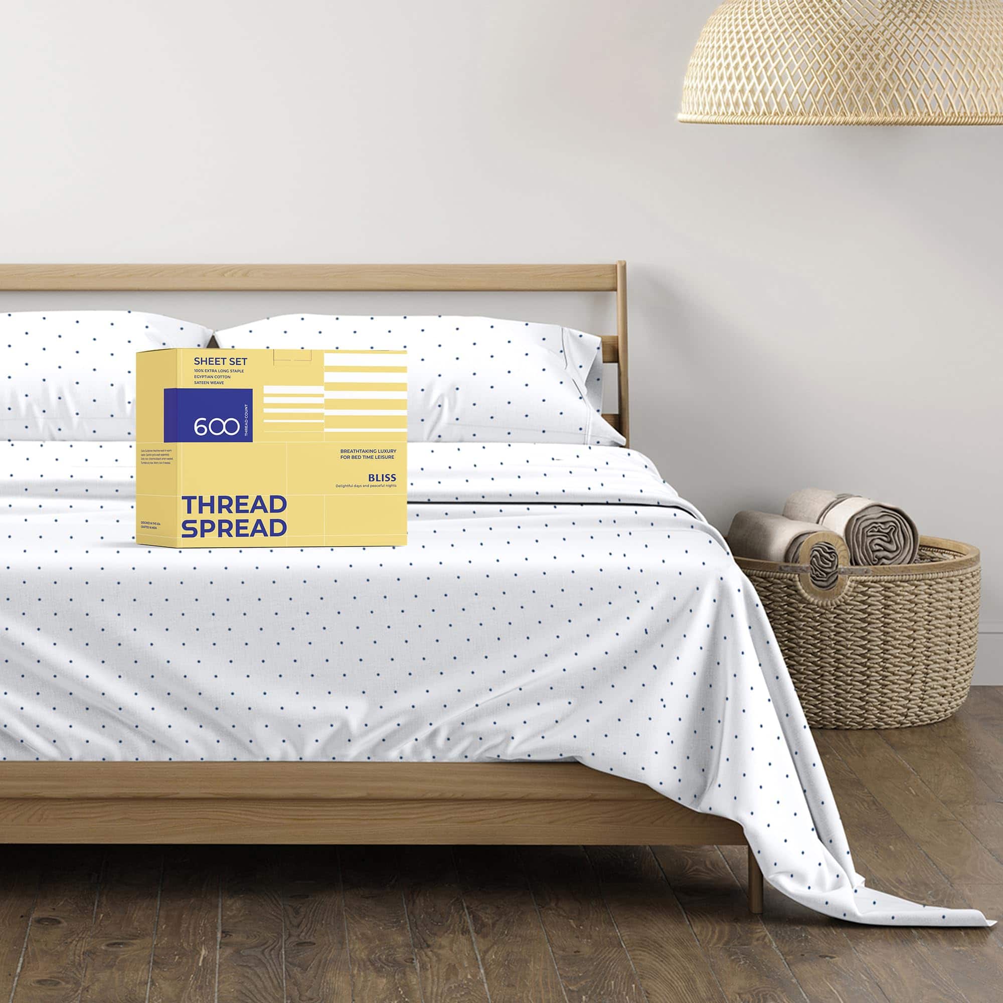 Juego de sábanas 100% algodón egipcio impresas - Juego de