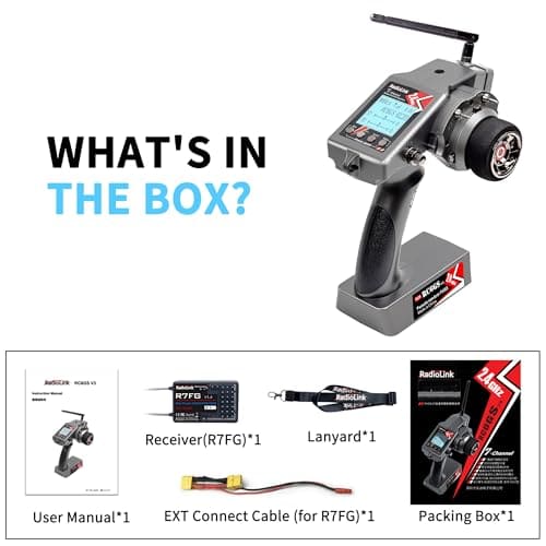 Transmisor Radiolink RC6GS V3 de 7 Canales y Receptor R7FG - Imagen 9