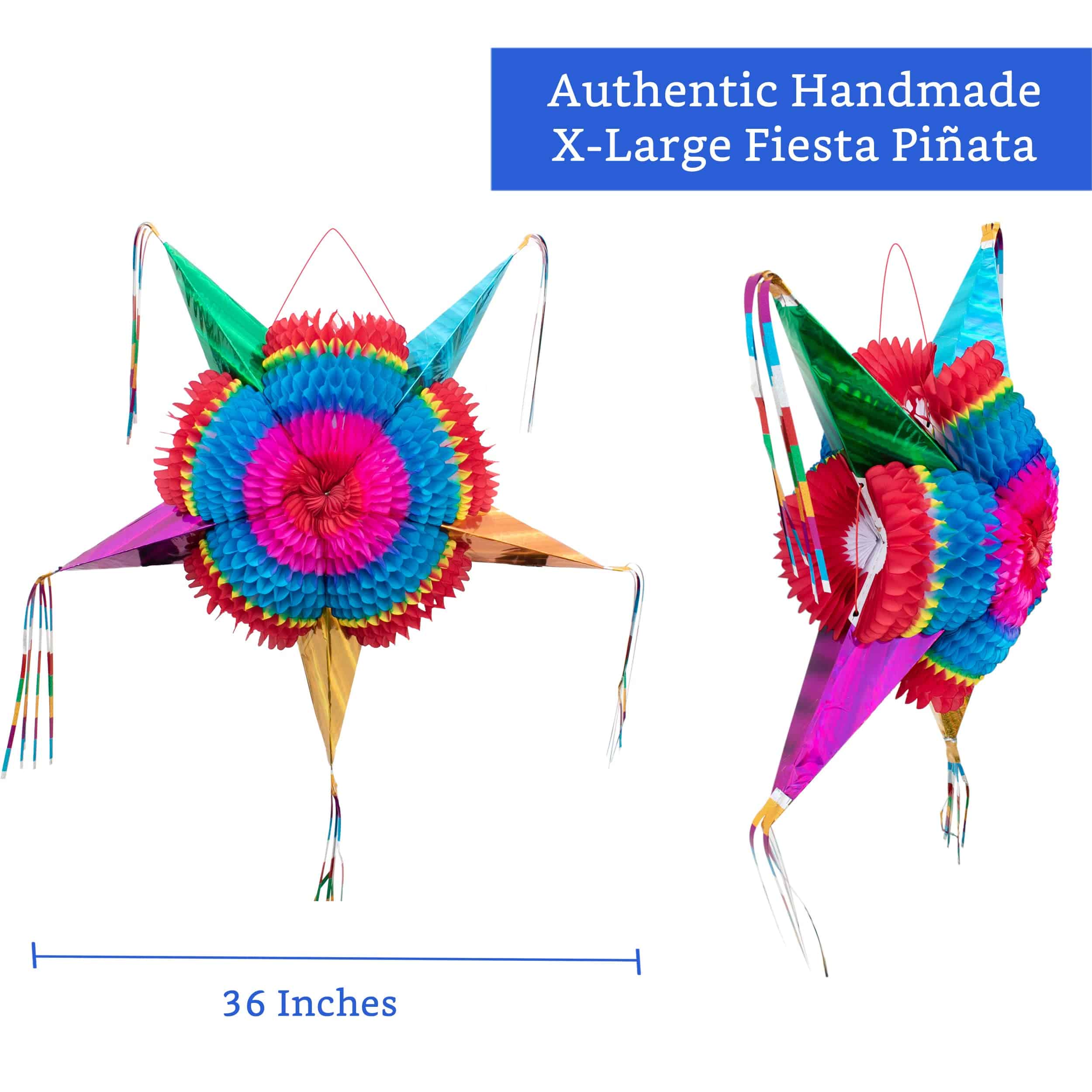 Piñata Mexicana (Extra Grande 36 Pulgadas Auténtica Hecha a - Imagen 3