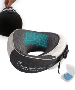 Almohada de cuello para viajes Crowea para avión, coche y
