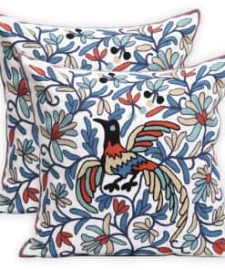 Juego de 2 Fundas de Almohada Decorativas -Azul Fénix