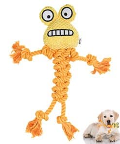 Juguete para perros Qonline Yellow Frog, Juguete para