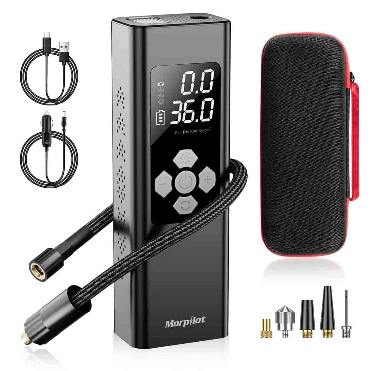 Inflador de Neumáticos Portátil Morpilot, Compresor de Aire