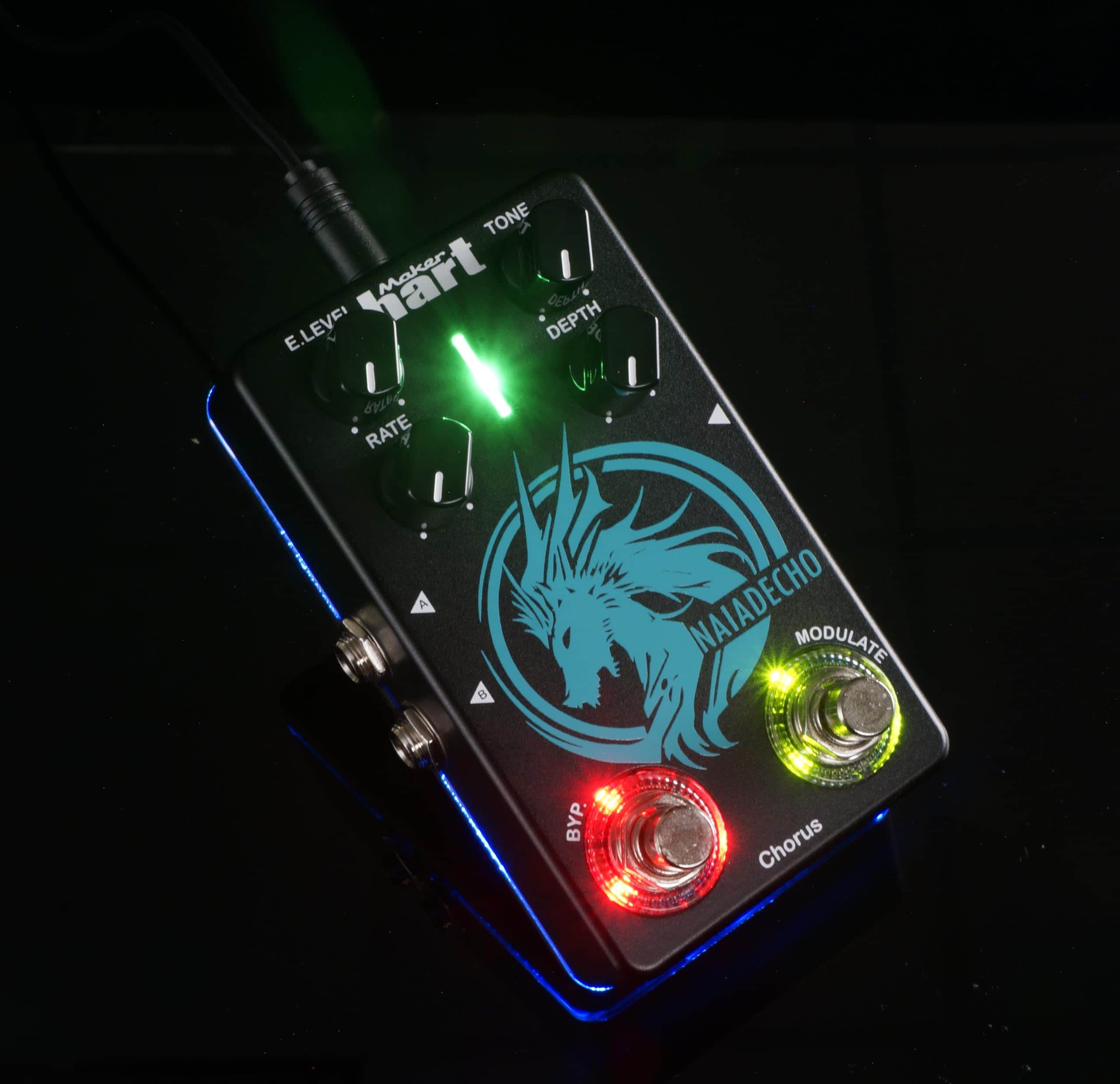 Pedal de coro Maker Hart NAIADECHO/CHORUS con interruptor - Imagen 3