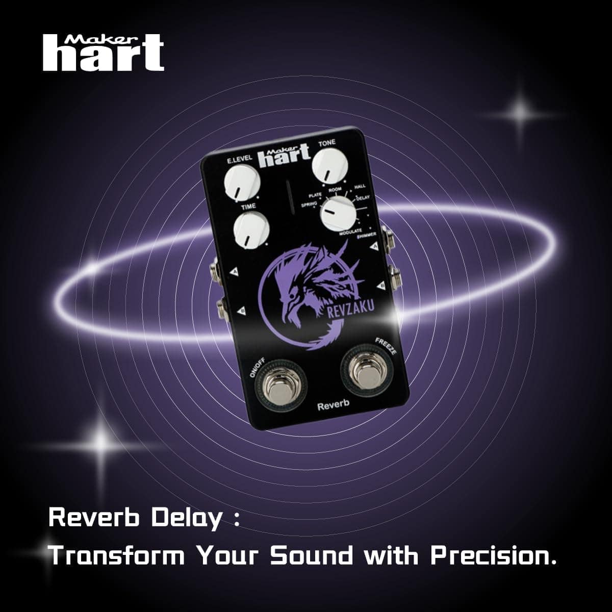 Pedal de Reverb de Grado de Estudio REVZAKU/REVERB de Maker - Imagen 6
