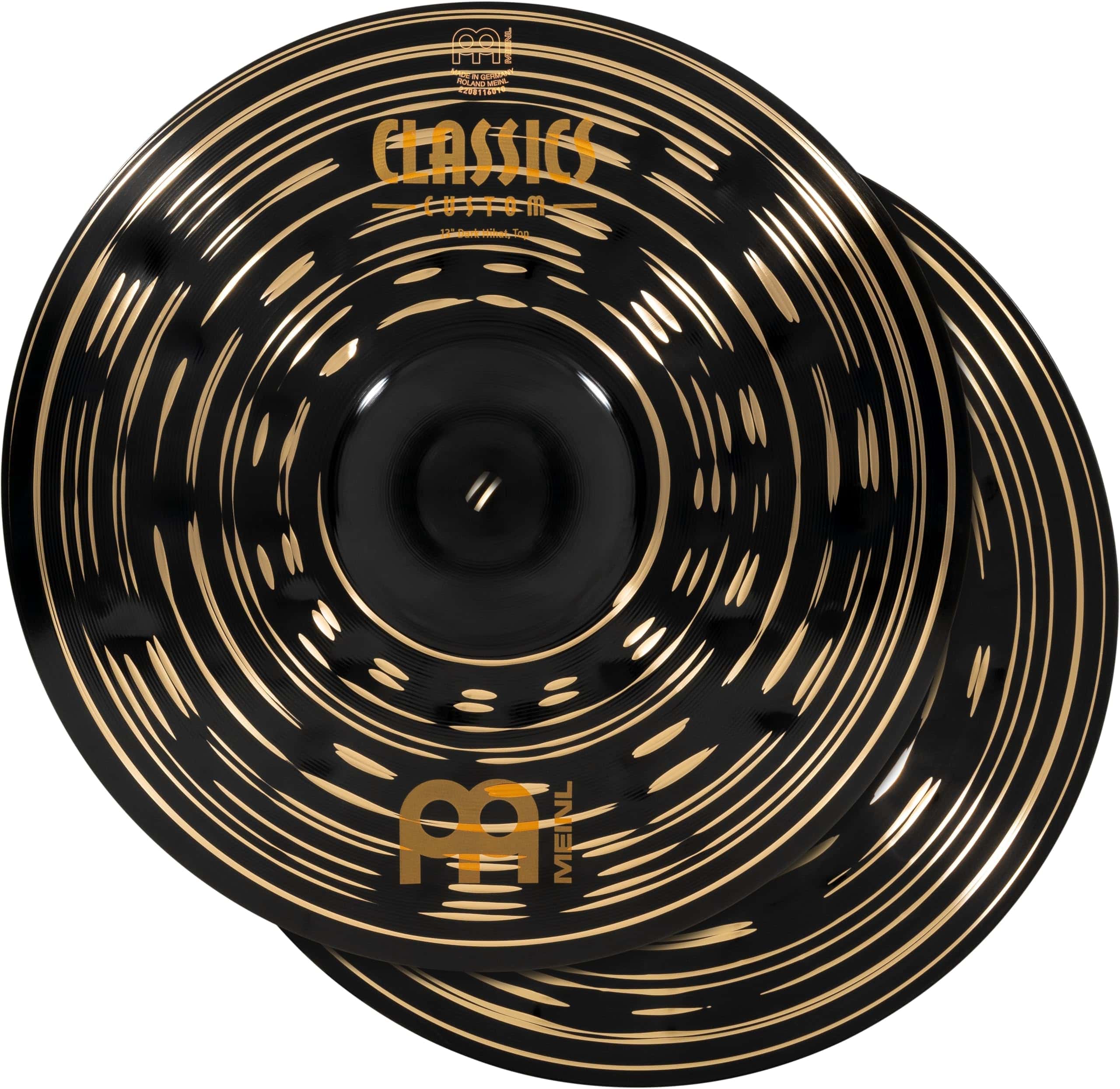 Platillos Hi-Hat Meinl Cymbals Classics Custom Dark de 13"