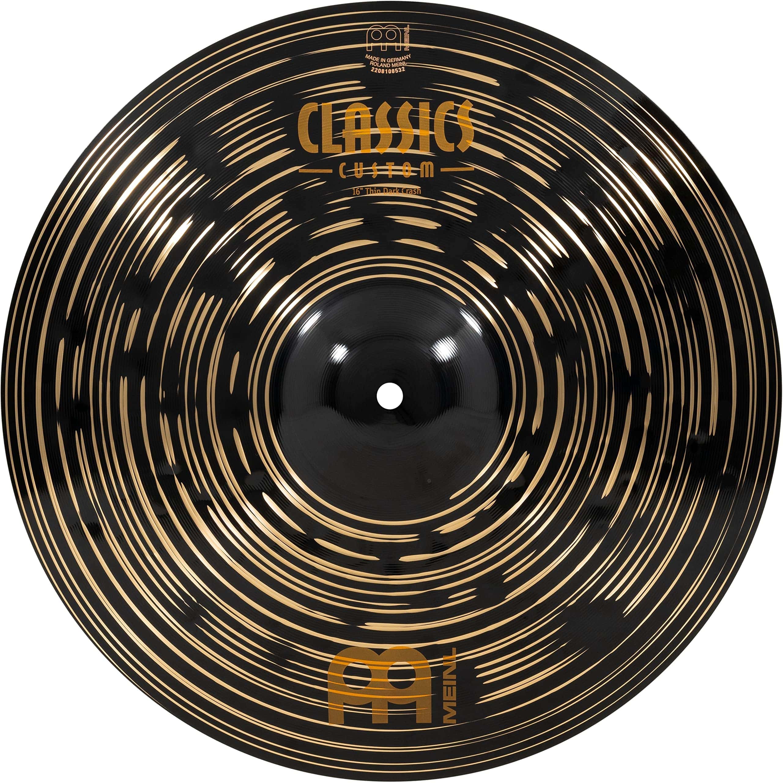 Platillo Crash Meinl Cymbals Classics Custom Dark Thin 16"