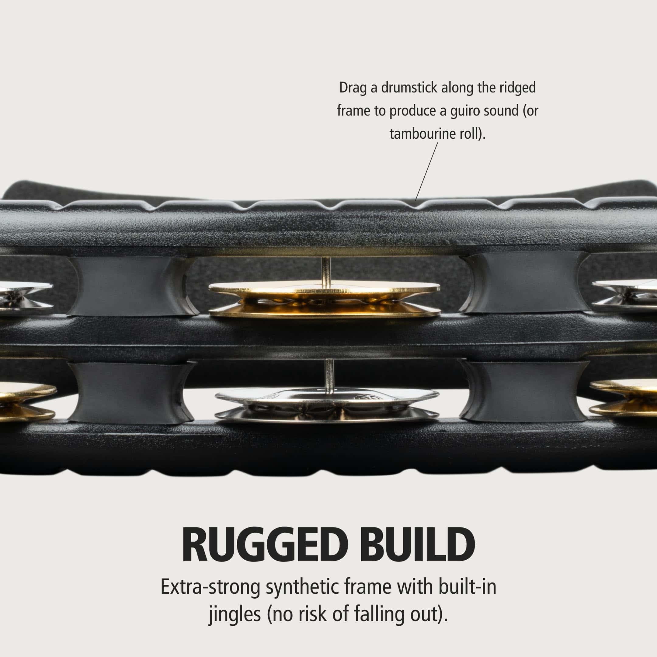 Pandereta tradicional Meinl Percussion, forma de media luna - Imagen 3