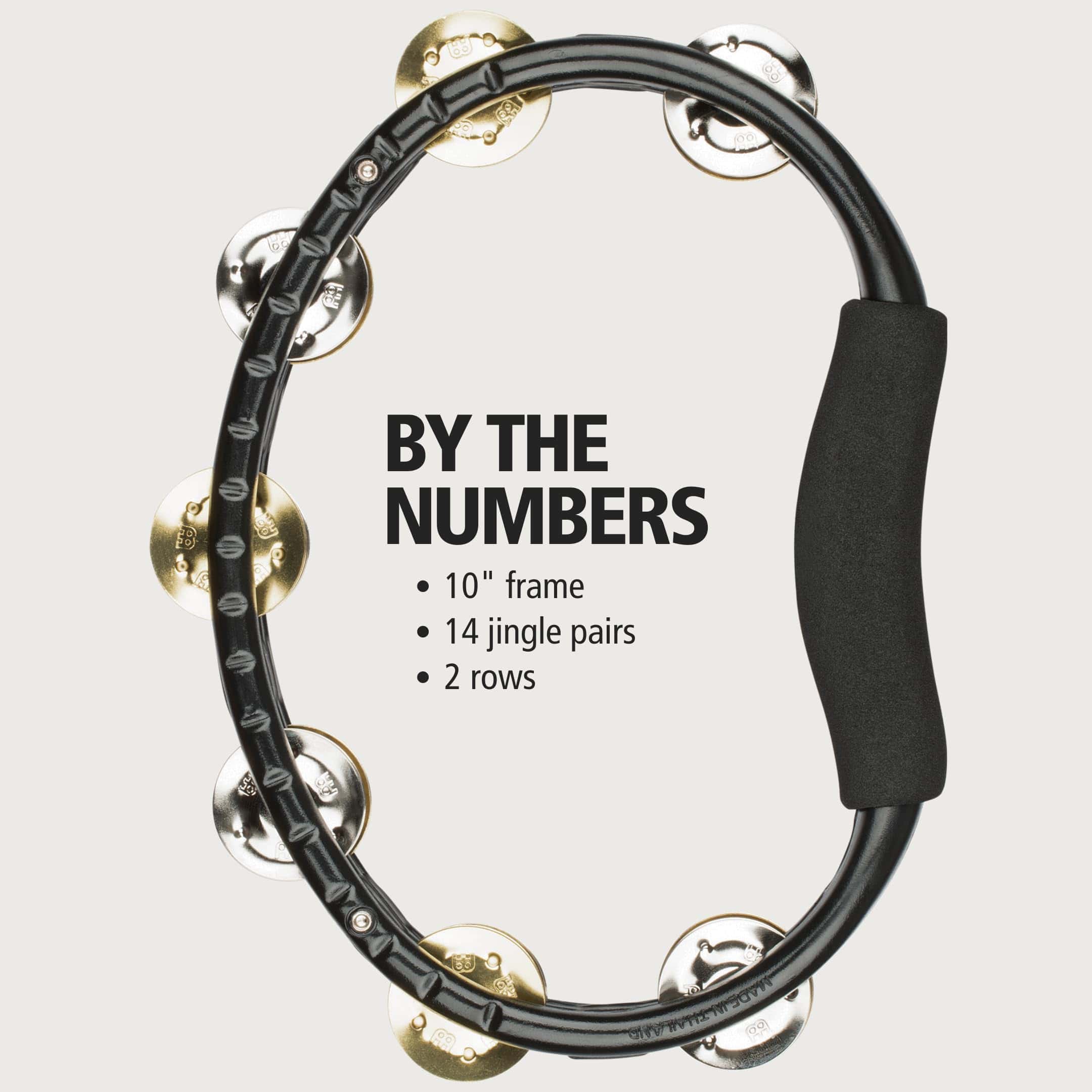 Pandereta tradicional Meinl Percussion, forma de media luna - Imagen 4