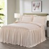 Juego de Colcha con Falda de Volantes de 3 Piezas Chezmoi